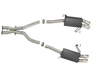 aFe - aFe MACH Force-Xp 2-1/2in 304 SS Cat-Back Exhaust w/Polished Tips 05-08 BMW Z4 M Coupe (E86) L6 3.2L - 49-36339-P - Image 5