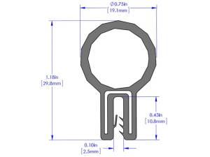 aFe - aFe MagnumFORCE Spare Parts Trim Seal Kit (1/16IN X 3/4IN) x 36IN L - 59-10092 - Image 4