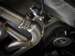 aFe - aFe MACH Force-Xp 3.5in. 304 SS C/B Exhaust System 15-18 BMW X5 M (F85) V8-4.4L (tt) - Black Tip - 49-36341-B - Image 4