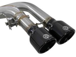 aFe - aFe MACH Force-Xp 3.5in. 304 SS C/B Exhaust w/o Muffler 15-18 BMW X5 M V8-4.4L (tt) - Black Tip - 49-36342-B - Image 3