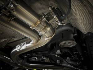 aFe - aFe MACH Force-Xp 3.5in. 304 SS C/B Exhaust w/o Muffler 15-18 BMW X5 M V8-4.4L (tt) - Polished Tip - 49-36342-P - Image 5