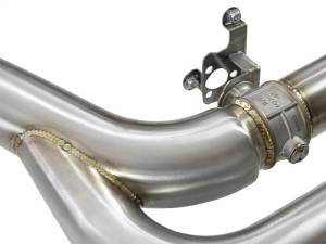 aFe - aFe MACH Force-Xp 3.5in. 304 SS C/B Exhaust w/o Muffler 15-18 BMW X5 M V8-4.4L (tt) - Polished Tip - 49-36342-P - Image 8