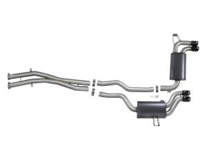 aFe - aFe MACH ForceXP 2.5 IN 304 Stainless Steel Cat-Back Exhaust System w/ Black Tips 01-06 BMW M3 (E46) - 49-36344-B - Image 7