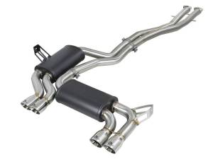 aFe MACH Force-Xp 2.5in 304 SS Cat-Back Exhaust w/ Polished Tips 01-06 BMW M3 - 49-36344-P