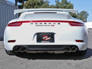 aFe - aFe MACHForce XP 12-16 Porsche 911 Carrera H6-3.8L SS-304 Cat-Back Exhaust w/Carbon Fiber Tips - 49-36406-1C - Image 3