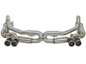 aFe - aFe Power Elite SS-304 Carbon Tip Dual Cat Back Exhaust 13-14 Porsche 911 C2S (991) H6-3.8L - 49-36406-C - Image 5