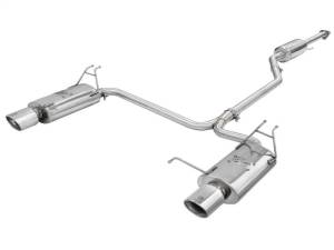 aFe Takeda Exhaust 2.25in to 2in Dia 304SS Cat-Back w/Polished Tips 08-12 Honda Accord Coupe V6 3.5L - 49-36612