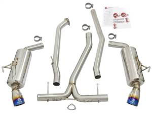 aFe - aFe POWER Takeda 16-17 Honda Civic I4-1.5L (t) 2.5-2.25in 304 SS CB Dual-Exit Exhaust Blue Tips - 49-36615-L - Image 9