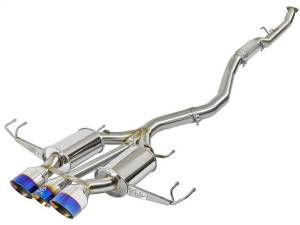 aFe Takeda 3in 304 SS Cat-Back Exhaust w/ Blue Flame Tips 2017+ Honda Civic Type R I4 2.0L (t) - 49-36616-L