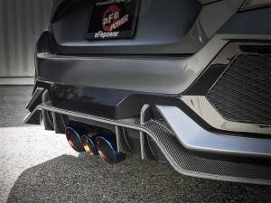 aFe - aFe Takeda 3in 304 SS Cat-Back Exhaust w/ Blue Flame Tips 2017+ Honda Civic Type R I4 2.0L (t) - 49-36616-L - Image 2