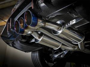 aFe - aFe Takeda 3in 304 SS Cat-Back Exhaust w/ Blue Flame Tips 2017+ Honda Civic Type R I4 2.0L (t) - 49-36616-L - Image 4