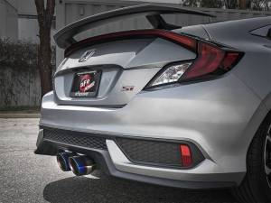 aFe - aFe Takeda 3in 304 SS Cat-Back Exhaust System w/ Blue Tips 2017 Honda Civic Si I4 1.5L (t) - 49-36618-L - Image 2