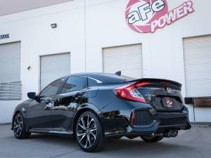 aFe - aFe Takeda 2.5in 304SS Cat-Back Exhaust System w/ Carbon Tips 17-20 Honda Civic Si Sedan I4 1.5L - 49-36619-C - Image 2