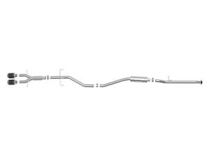 aFe - aFe Takeda 2.5in 304SS Cat-Back Exhaust System w/ Carbon Tips 17-20 Honda Civic Si Sedan I4 1.5L - 49-36619-C - Image 5