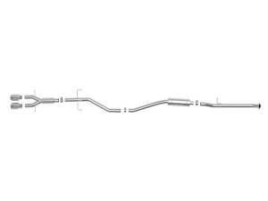 aFe - aFe Takeda 2.5in 304SS Cat-Back Exhaust System w/ Polished Tips 17-20 Honda Civic Si Sedan I4 1.5L - 49-36619-P - Image 5