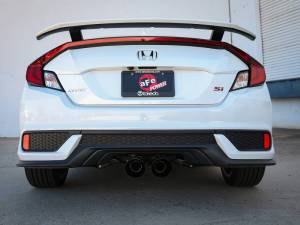 aFe - aFe Takeda 2.5in 304SS Cat-Back Exhaust System 17-20 Honda Civic SI Coupe L4-1.5L (t) - Black Tip - 49-36620-B - Image 3