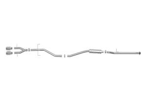 aFe - aFe Takeda 2.5in 304SS Cat-Back Exhaust System 17-20 Honda Civic SI Coupe L4-1.5L (t) - Polished Tip - 49-36620-P - Image 5