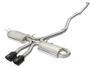 aFe Takeda 3in 304 SS Cat-Back Exhaust System w/ Black Tips 2017+ Honda Civic Si (4dr) I4 1.5L (t) - 49-36621-B