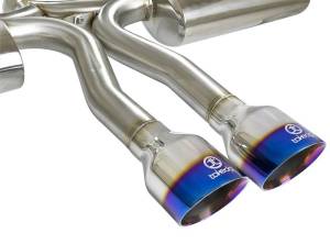 aFe - aFe Takeda 3in 304 SS Cat-Back Exhaust System w/ Blue Tips 2017+ Honda Civic Si 4Dr I4 1.5L (t) - 49-36621-L - Image 5