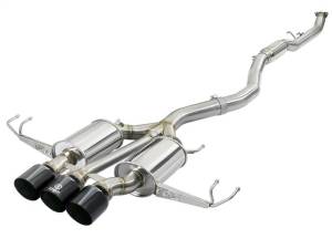 aFe Takeda 3in 304 SS Cat-Back Exhaust w/ Tri-Black Tips 17-18 Honda Civic Type R L4 2.0L (t) - 49-36623-B