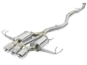 aFe Takeda 3in 304 SS Cat-Back Exhaust w/ Tri-Polished Tips 17-18 Honda Civic Type R L4 2.0L (t) - 49-36623-P