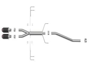 aFe - aFe Takeda 2.5in 304SS Axle-Back Exhaust System 17-19 Honda Civic Type R L4-2.0L (t) - 49-36626-C - Image 4