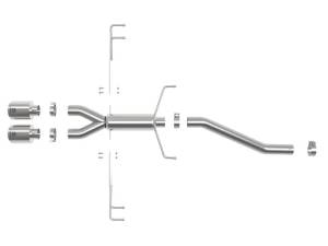 aFe - aFe Takeda 2.5in 304SS Axle-Back Exhaust System 17-19 Honda Civic Type R L4-2.0L (t) - Polished Tip - 49-36626-P - Image 4