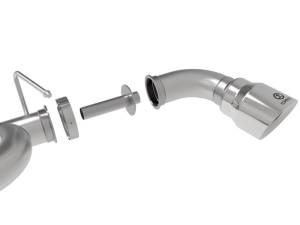 aFe - aFe Takeda Exhaust Axle-Back 19-20 Hyundai Veloster N 304SS Polished Dual Tips Exhaust - 49-37009-P - Image 2