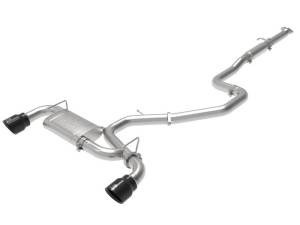 aFe - aFe Takeda Exhaust Cat-Back 19-20 Hyundai Veloster N 304SS Black Dual Tips Exhaust - 49-37010-B - Image 1