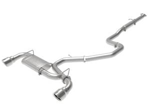 aFe Takeda Exhaust Cat-Back 19-20 Hyundai Veloster N 304SS Polished Dual Tips Exhaust - 49-37010-P