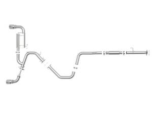 aFe - aFe Takeda Exhaust Cat-Back 19-20 Hyundai Veloster N 304SS Polished Dual Tips Exhaust - 49-37010-P - Image 3