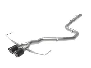 aFe Takeda Exhaust Cat-Back 19-20 Hyundai Veloster 304SS Carbon Fiber Dual Tips Exhaust - 49-37011-C