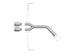 aFe - aFe Takeda 3in-2.5in 304 SS Axle-Back Exhaust w/Polished Tip 19-20 Hyundai Veloster I4-1.6L(t) - 49-37012-P - Image 2