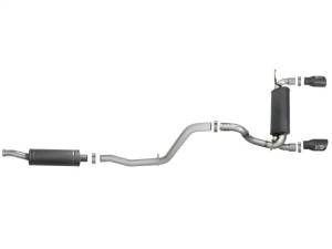 aFe - aFe Rebel Series 2.5in 304 SS Cat-Back Exhaust w/ Black Tips 2018+ Jeep Wrangler (JL) V6 3.6L - 49-38066-B - Image 7