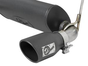 aFe - aFe Rebel Series 2.5in 304 SS Cat-Back Exhaust w/ Black Tips 2018+ Jeep Wrangler (JL) V6 3.6L - 49-38066-B - Image 8