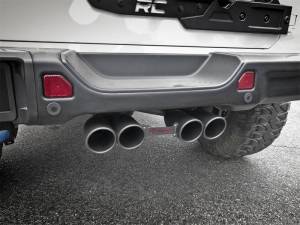 aFe - aFe Rebel Series 2.5in. 304 SS C/B Exhaust System 2018 Jeep Wrangler (JL) V6-3.6L - Black Tip - 49-38071-B - Image 4