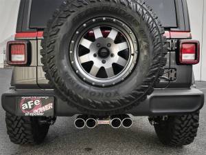 aFe - aFe Rebel Series 2.5in. 304 SS C/B Exhaust System 2018 Jeep Wrangler (JL) V6-3.6L - Polished Tip - 49-38071-P - Image 5