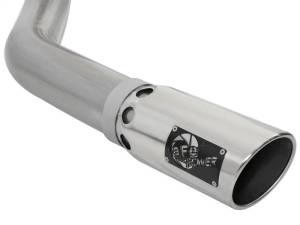 aFe - aFe LARGE BORE HD 4in 409-SS DPF-Back Exhaust w/Polished Tip 07.5-12 Dodge Diesel Trucks L6-6.7L(td) - 49-42006-P - Image 3