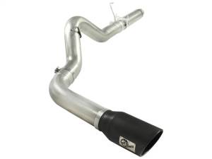 aFe MACHForce XP 5in DPF-Back 409SS Exhaust Dodge Diesel Trucks 07.5-12 L6-6.7L (td) Black Tip - 49-42016-B