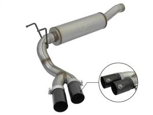 aFe Rebel Series 3-1/2in 409 SS Cat-Back Exhaust System w/Black Tip RAM 2500/3500 14-17 V8 6.4L - 49-42057-B