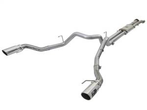 aFe MACHForce XP Exhaust Cat-Back SS-409 2017 Ford F-150 Raptor V6-3.5L (tt) w/ Polished Tips - 49-43045-P