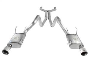 aFe MACHForce XP Cat-Back Exhaust 3in SS w/ Polished Tips 11-14 Ford Mustang GT V8 5.0L - 49-43049-P