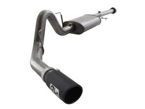 aFe MACHForce XP SS Exhaust 3in Cat-Back w/4.5in Black Tip 11-14 Ford F150 Ecoboost V6 3.5Ltt - 49-43067-B