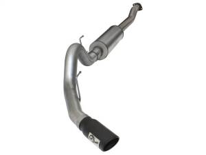 aFe MACHForce XP SS Exhaust 4in Cat-Back w/ Black Tip 2015 Ford F-150 EcoBoost V6 2.7/3.5Ltt - 49-43069-B