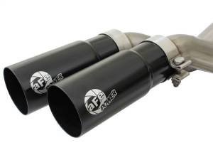 aFe - aFe Rebel Series Exhaust SS Front Side Exit CB w/ Black Tips 10-14 Ford F150 Ecoboost V8 6.2L - 49-43071-B - Image 4