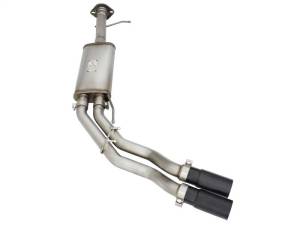 aFe - aFe Rebel Series Exhaust SS Front Side Exit CB w/ Black Tips 10-14 Ford F150 Ecoboost V8 6.2L - 49-43071-B - Image 5