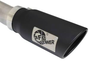 aFe - aFe MACHForce XP Exhaust 3in-3.5in SS Single Side Ext CB w/ Black Tip 99-04 Ford F150 V8 5.4L/6.8L - 49-43076-B - Image 3