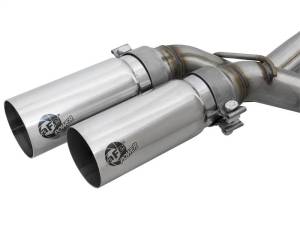 aFe - aFe Rebel Series 3in. to 2.5in. 409 SS C/B Exhaust 11-14 Ford F-150 V6-3.5L (tt) - Polished Tip - 49-43078-P - Image 2