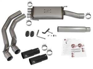 aFe - aFe Rebel Exhausts Cat-Back SS Ford F-150 04-08 V8 4.6/5.4L w/ Black Tips - 49-43079-B - Image 3