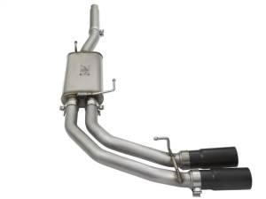 aFe - aFe Rebel Exhausts Cat-Back SS Ford F-150 04-08 V8 4.6/5.4L w/ Black Tips - 49-43079-B - Image 7